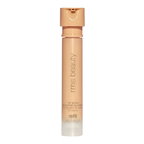 RMS Beauty ReEvolve Medium Coverage Liquid Foundation – Skincare-Infused, Natural Finish – Non-Comedogenic & Silicone-Free – 12-Hour Wear – Refillable – 1.0 fl oz