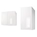 Berlenus CP8HB Mobile alto da cucina con uno 2 ante, colore: Bianco brillante & CP3HB Mobile alto da cucina con un'anta, 30 x 34 x 70 cm, colore: Bianco brillante