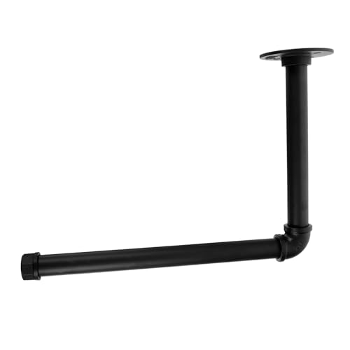 NULYLU Retro DIY Industrial Bathroom Iron Pipe Wall Mount Holder for Toilet Black Tissue Holder Roll Paper Rack Bathroom Accessories Random Style
