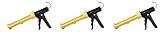 Dripless 10oz Industrial Ergonomic Composite Caulk Gun (3-(Pack))