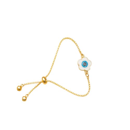 Image of I Jewels Designer Evil Eye Lumba Rakhi Bracelet with Rakshabandhan Card for Bhabhi /Sister