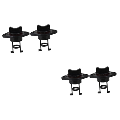 Tapones de drenaje para kayak UPKOCH en nylon negro pack de 4 unidades para casco de embarcaciones