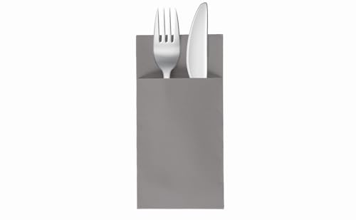 VelaHub Soft Point 50 Cutlery Napkins, High-Quality Disposable Napkins, 39 x 38 cm, White