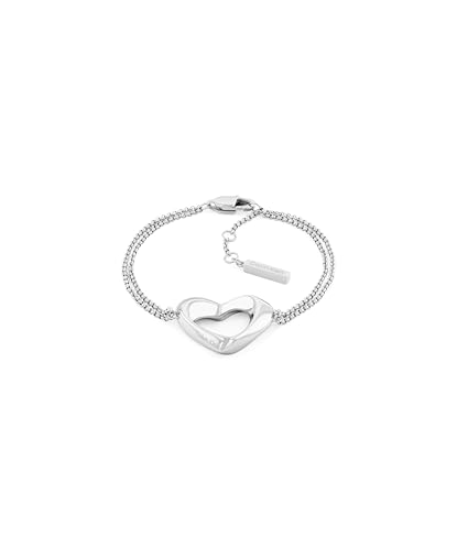 Calvin Klein Pulsera para Mujer Colección ENCHANTING en Acero Inoxidable con un Charm con Forma de Corazón - 35000758