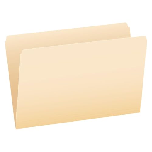 Pendaflex 753 File Folders, Straight Cut, Top Tab, Legal, Manila (Box of 100)
