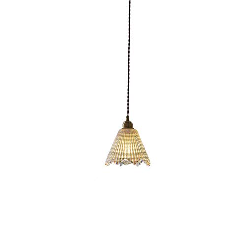 Lustre pour chambre à coucher anti-zones d'ombre grâce au verre transparent nordique