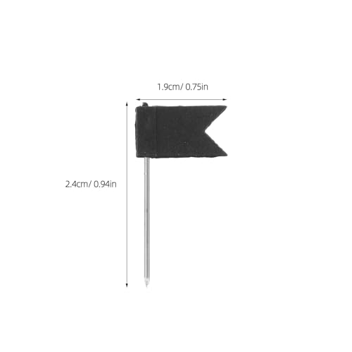 NOLITOY Flag Push Pins Versatile Decorative Map Markers for Maps with Steel Point 60pcs and Polystyrene Flag Head, Easy Pinpointing and Fade-Proof, for Bulletin Boards and Travel - Image 2