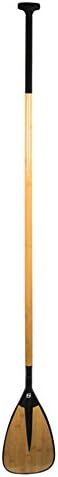 Fixed Bamboo Paddle w/Bamboo Blade; Round Shaft