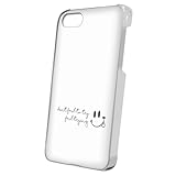 スマQ iPhone SE (第一世代) 2016年発売 対応 ケース スマホケース ハードケース コンパクト 傷防止 スリム 薄型 ワンポイント スマイル 韓国風 おしゃれアイフォン SE 第一世代 (A.ホワイト) ami_hard0007-e0260