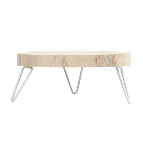 Decorative Paulownia Wood Pedestal, Natural by Creative Co-Op - Image 5