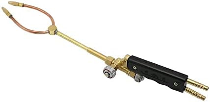 H01-6 Oxygen Acetylene Oxygen Propane Welding Torch Soldering Gun Double Head Gas Welding Tools For Air Conditioner Refrigerator (Type A -Acetylene Torch)
