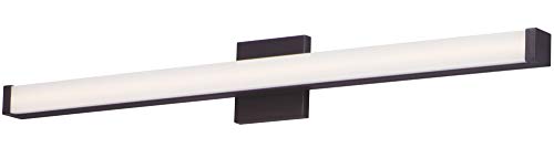 Image of Maxim Lighting Spec Bath Vanity Light | Bronze Aluminum Finish | Contemporary Indoor Light Fixture | Ideal for Bathrooms & Powder Rooms | Dimmable | Home Decor Light Fixture | 52006BZ