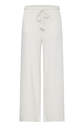 Pantalon femme ICHI Ihkate Lumina fluide et elegant en tissu brillant pour toutes les saisons