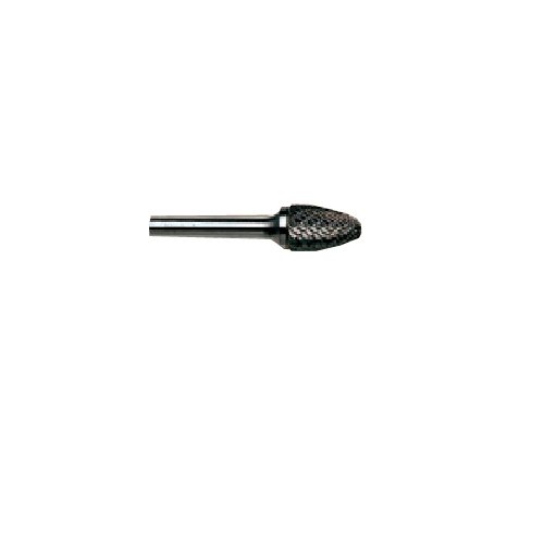 Flexovit 07660717864 - Fresa in carburo di tungsteno, doppio taglio, occhiello sferico, forma F, 10 mm D1 x 19 mm L1 x 6 mm D2 x 65 mm L2