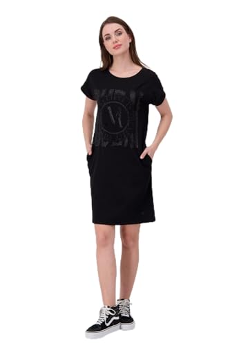 MONARI Damen Midikleid mit Schmuck Emblem schwarz - 38