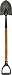 Seymour SV-DR72 30-Inch Hardwood D-Grip Handle Lady Floral Round Point Shovel
