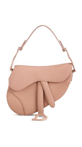 Dior Women's Pre-Loved Pink Calfskin Ultra Matte Saddle Bag