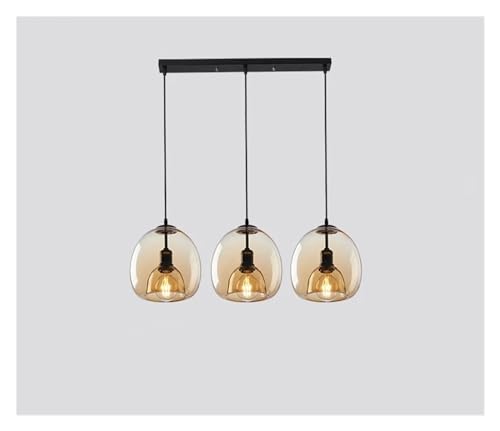 Suspension LED en verre pour table de cuisine et salon moderne LWX