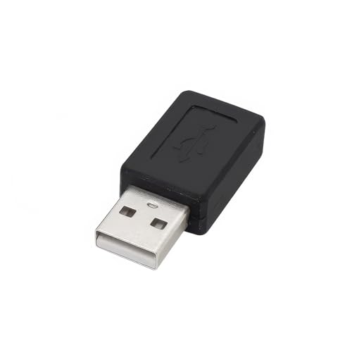 CABLEPELADO - Adaptador USB 3.1 Hembra a Macho, Conversor y Conector Inverso de Aluminio Negro