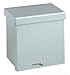 Wiegmann RSC060604 RSC-Series NEMA 1/3R Wall-Mount Enclosure with Lift-Off Screw Cover and Knockouts, Carbon Steel, 6