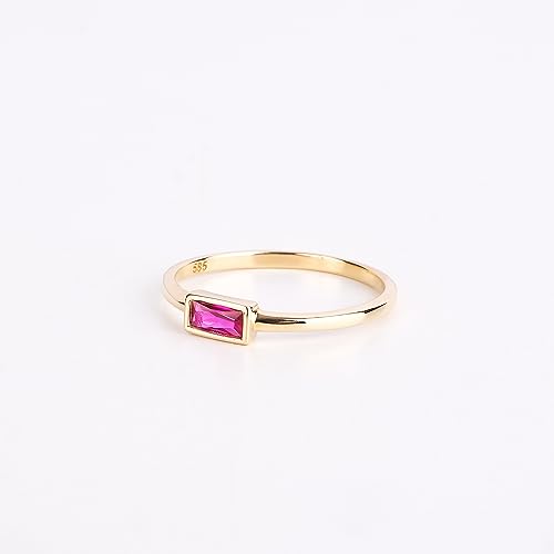 Maysa Jewelry 14K Solid Gold Ruby Ring For Women thumb #2