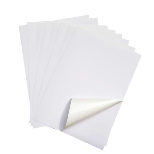 Firavggu 25 Stk A4 Bedruckbares Vinyl Aufkleber Matte Weiß Klebefolie zum Bedrucken Selbstklebende Folie Vinylfolie Inkjet Vnyl Sticker für Tintenstrahldrucker Laserdrucker