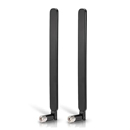 Bingfu Antenna 4G LTE 6dBi 698-2700 Mhz RP-SMA Omnidirezionale Compatibile con Fotocamera per la Fauna Selvatica Caccia Cellulare, Gioco, Pista, Telecamera di Sicurezza