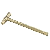 CHENJIN 6 in 1 Micro Mini Multifunction Copper Craft Hammer Screwdriver Hand Tool Gold