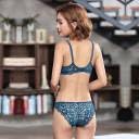 Image of Vividvibe Women's Gorgeous Honeymoon Heavily Padded Lace Wired Push up Bra Panty Bridal Set