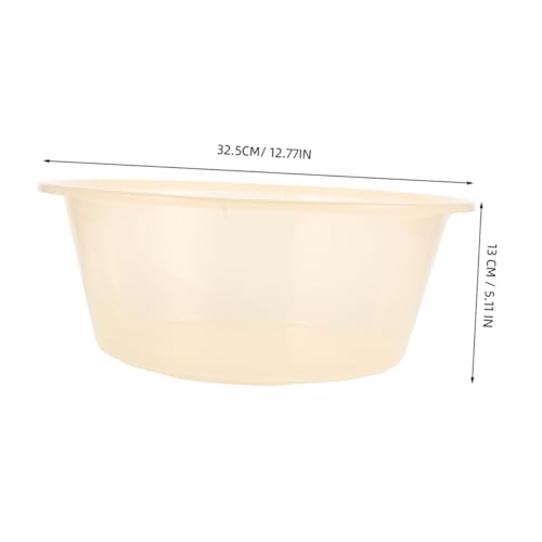 Bañera plástica para pies grande transparente 2 piezas miniatura 2