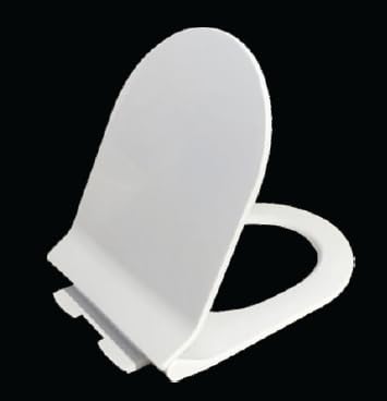 Image of Toilet Seat Cover | PVC Commode Seat Cover | White Color | Easy Installation | Durable, Flexible, Universal Fit Toilet Seat Cover (17x13x1 Inch)