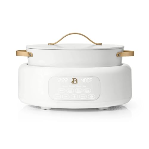 Image of Beautiful 10-in-1 Electric Multi-Cooker, 6QT, – 7 Presets, Oven-Safe (White Icing)