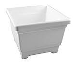 Alpfa Blumenspindel weiß Blumenkasten Blumenkübel Pflanzkübel Blumentopf Pflanztopf