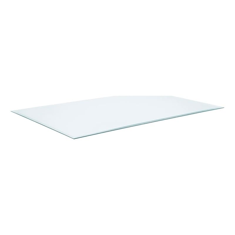 Coaster 60x36 Rectangular Tempered Glass Top with Beveled Edges in Clear