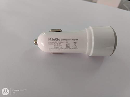 Carregador Veicular TURBO Samsung Galaxy S6 S7 EDGE S8 S8+ S9 Note 4 Note 5 Note 8