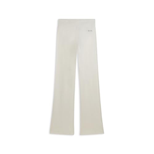FREDDY Leggings Donna a Zampa in Felpa Elasticizzata con Logo Minimal