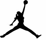 Rakelfix Basketball Mädchen Korb Korbwurf Girly Aufkleber Größe/Farbe ANPASSBAR Sticker Autoaufkleber