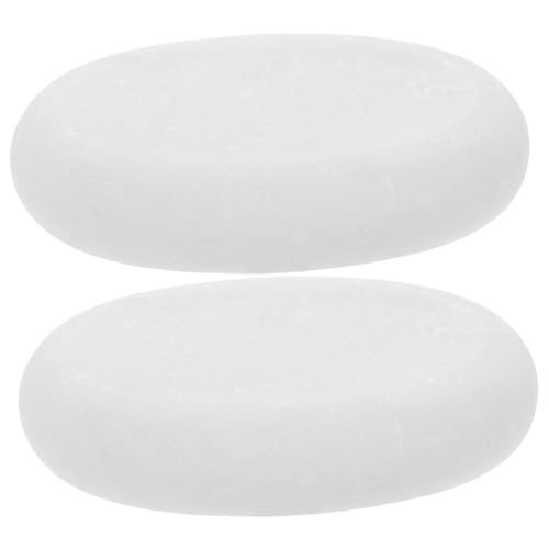 LRXIYODE - LRXIYODE 2 pièces Pierres de Massage Marbre Naturel Ensemble de Galets Chauffants et Froids pour Spa Soins Du Visage et Corps Surface et Brillant Utilisation à Domicile pour Hommes et