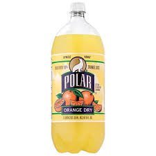 Polar DIET Orange Dry Soda 2 Liters ( pack of 4)