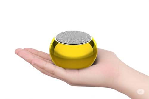 Image of Mini Boost Portable Bluetooth Speaker | Powerful HD Sound, Deep Bass, Fast Charging & Compact Wireless Speaker for Travel, Home & Outdoors (Mini Boost Speaker, Yellow)