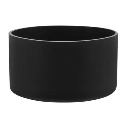 Toddmomy Housse en Silicone Antidérapante pour Bouteille D’Eau en Verre 75 CM Protège-Fond Noir Manchon Isolant Réutilisable Voyage Sport et Usage Quotidien