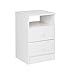 Prepac Astrid 2-Drawer Nightstand, White