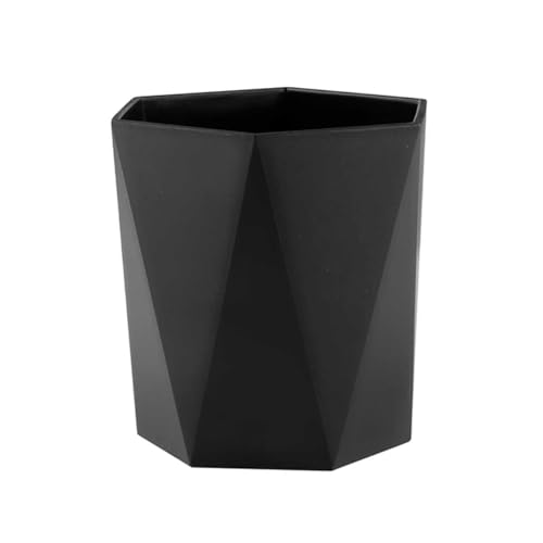 Pot à crayons en plastique noir