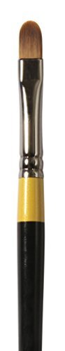 Daler Rowney System 3 Artist Acrylic Paint Brush - Short Handled Filbert (Size 8)