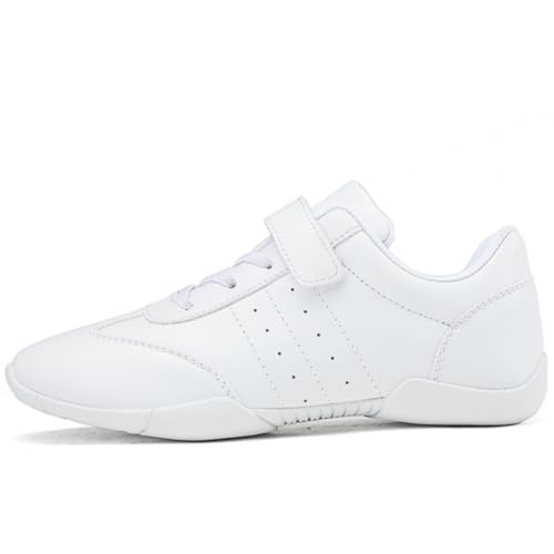 Children Cheer Shoes Girls Dance Training Sneakers Boy Jumping Tumbling Exercise Aerobic Fitness White Little Kid 5