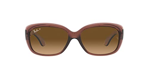 Ray-Ban Lunettes de soleil RB4101 JACKIE OHH 6593M2 Femme couleur Marron marron taille verres 58 mm