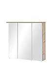 Schildmeyer Spiegelschrank 127263, silberfichte Dekor, 70,5 x 16 x 72,3 cm