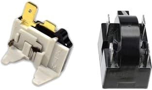 M&M HARIS Compressor Relay (4 Pin) + Overload Protector Suitable for Single Door & Double Door Refrigerators. (100 Ltr to 350 Ltr)