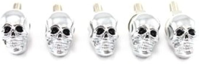 V-Twin 37-9076 License Plate Frame Skull Krommet Set Chrome