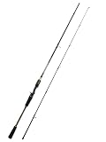 6'0' JSCAS-60M Light/Medium Casting Rod – 2-Piece, 8-16lb Line, 0.28-1.3oz Lure, 6+1 Bearings, Smooth Hook Sets